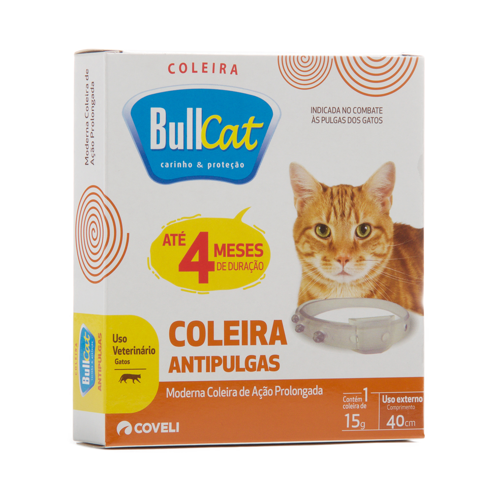 Coleira Antipulgas BullCat 40cm 15g